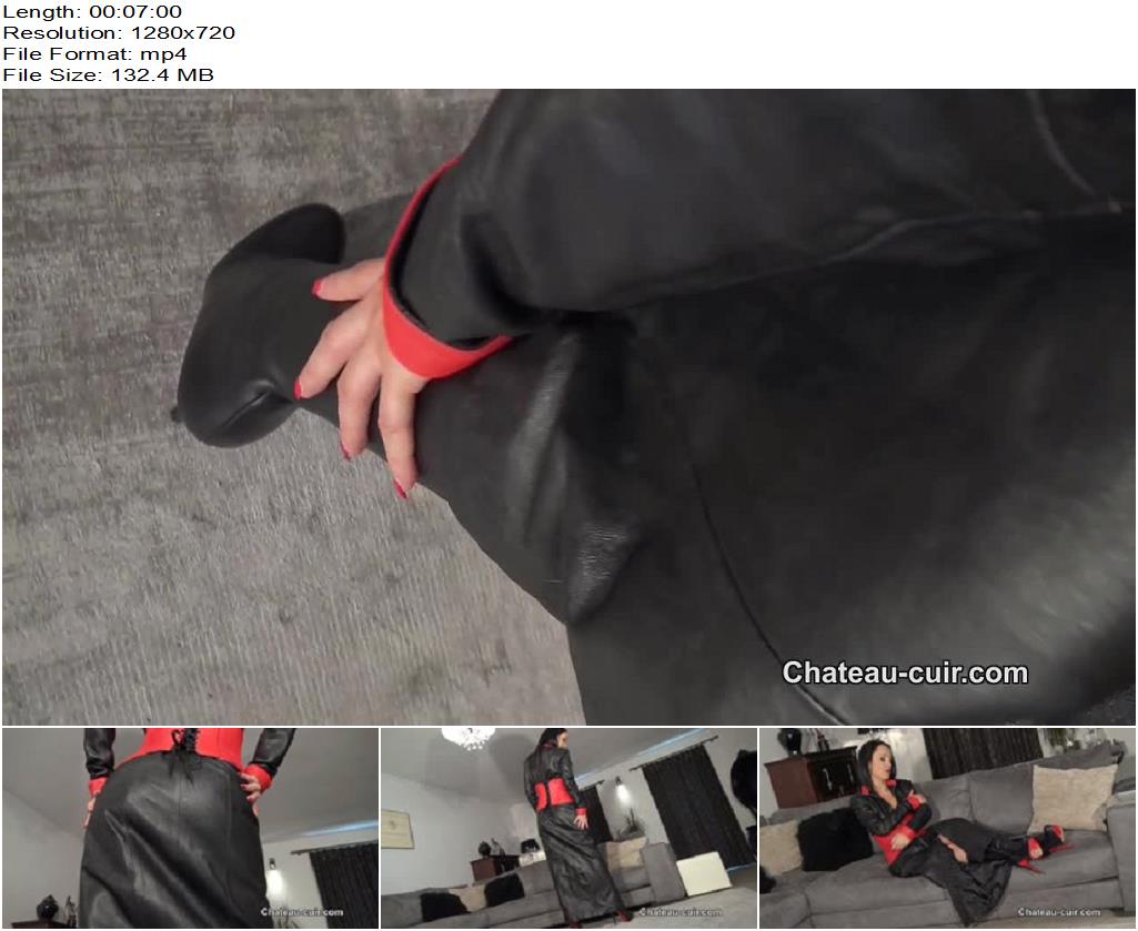 ChateauCuir  Cum on My long leather coat part 1 preview