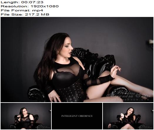 Goddess Alexandra Snow Intelligent Obedience preview