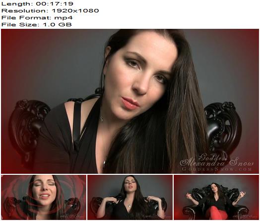 Goddess Alexandra Snow Throbbing Cock Trance preview