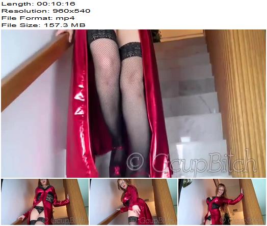 Jessica G Banks  Red Robe Chastity Tease preview