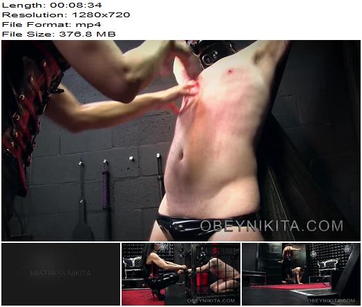 Mistress Nikita FemDom Videos  Obey Nikita  Scratched Flogged  Spit On  preview