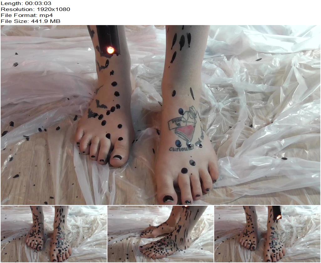 Strange Girl  Candle wax dripping on feet preview