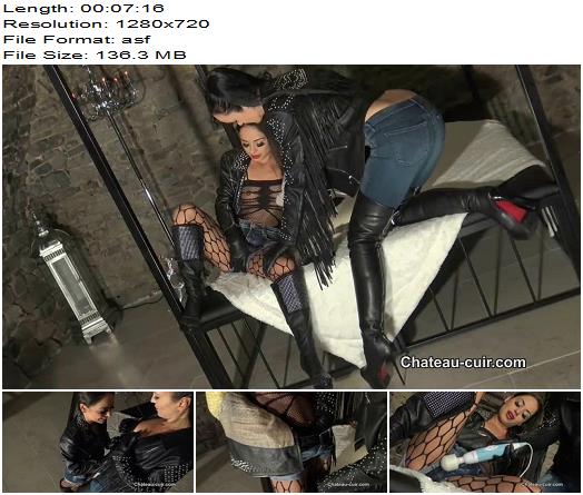 ChateauCuir  Kinky orgasms in denim and leather part 1 preview