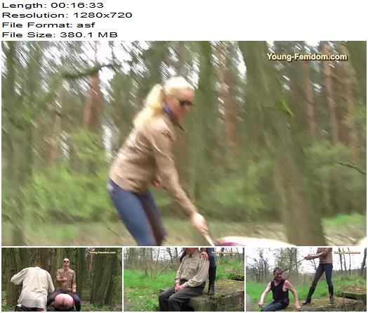 YOUNGFEMDOM  Brutal German Girls The Rittmeisterin and her horses  MP4 preview