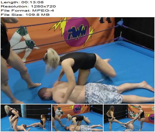 The Russian Amazons  Nika Amrita  Severe Foot Domination In The Ring By 2 Fem Wrestlers Mixed Wrestling Humiliation preview