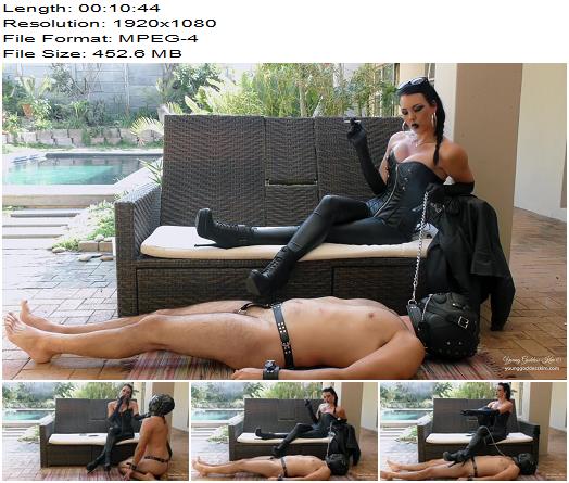Young Goddess Kim  Ashtray for The Leather Goddess Human Ashtray Humiliation Female Supremacy preview