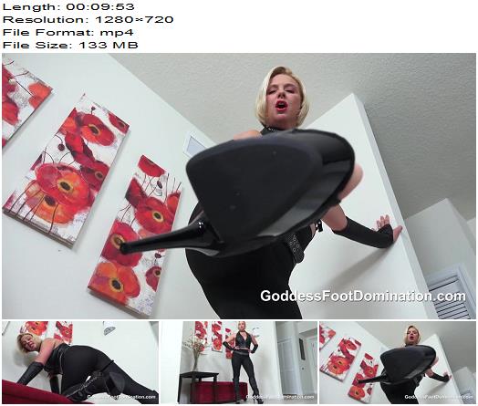 Goddess Foot Domination  Punish Your Balls Boot Bitch preview