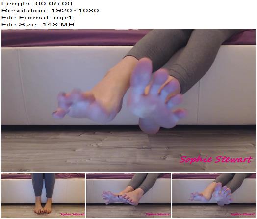 Sophie Stewart  Dark toenails Big feet preview
