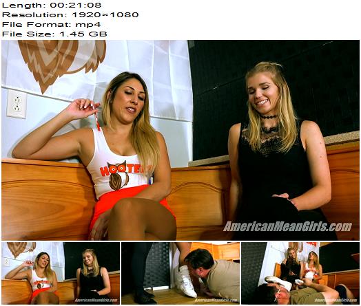 The Mean Girls  Princess Skylar Princess Amber  Hooters Waitress Training 1080 HD preview