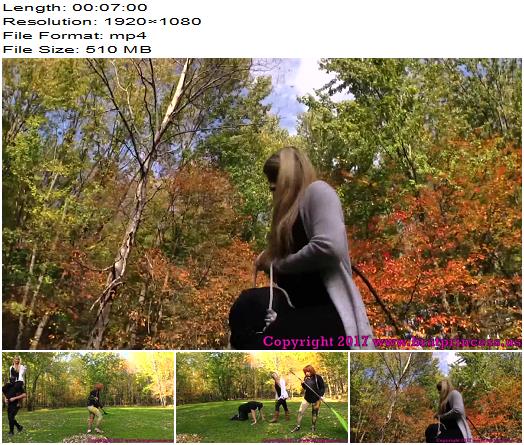  Brat Princess 2  Chloe and Lizzy  Pony slave Ridden Around the Grounds while slave girl Does Yard Work  preview