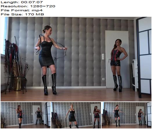 FEMDOMPOVCLIPS  Checking Bullwhips   Mistress Medina And Lady Olga  preview