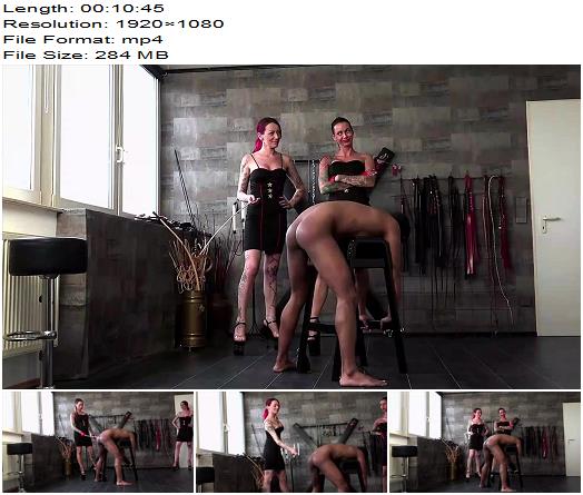 FEMDOMPOVCLIPS  Learn To Count In German   Mistress Medina and Lady Chantal  preview