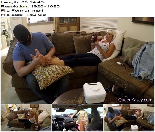 Queen Kasey  Slave Funded Shopping Trip Ends In Spiked Chastity 1080 HD  Hot Femdom preview