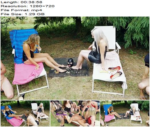 TheEnglishMansion  High Protocol Gala Pt3 Complete  Strapon Gangbang And Foot Worship 720 HD  Hot Femdom preview