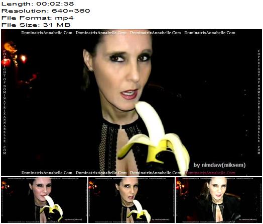 DominatrixAnnabelle  The Banana Challenge  Instructions preview