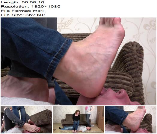Eva Rosa  Lick our dirty feet while we stand on you  Foot Worship preview