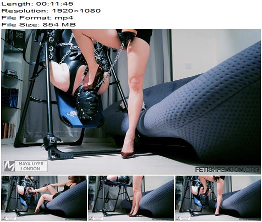 Goddess Maya Liyer  Chained Worship FULL CLIP  Shoe Worship preview