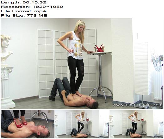 Trampling Girls  Denise loves to see men suffer  Foot Fetish preview