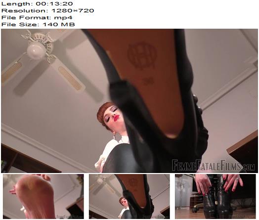 Femme Fatale Films  Miss Zoe  Office Foot Slave Complete  Footworship preview