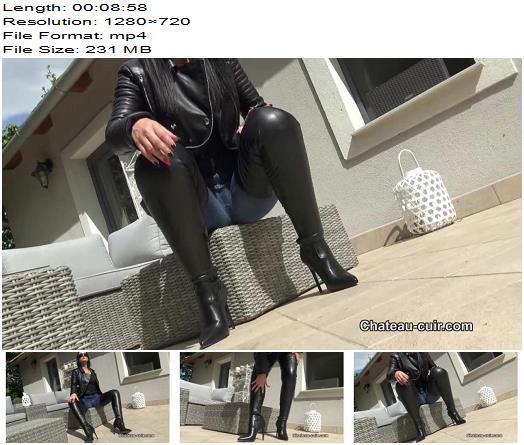 ChateauCuir  Clean My leather chap boots Boot Worship preview