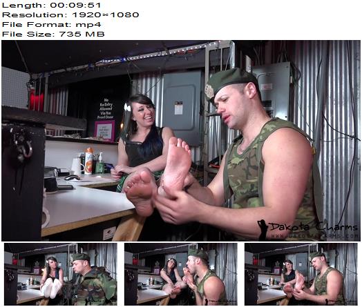 Dakota Charms xxx  Military Foot Slave  Foot Worship preview