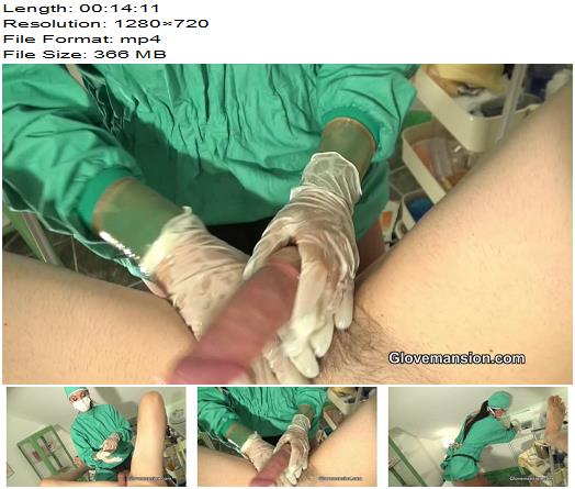 Glovemansion  Surgical double gloved handjob part 3  Strapon preview
