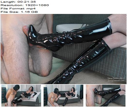 Young Goddess Kim  Denied boot bitch  Boot Worship preview
