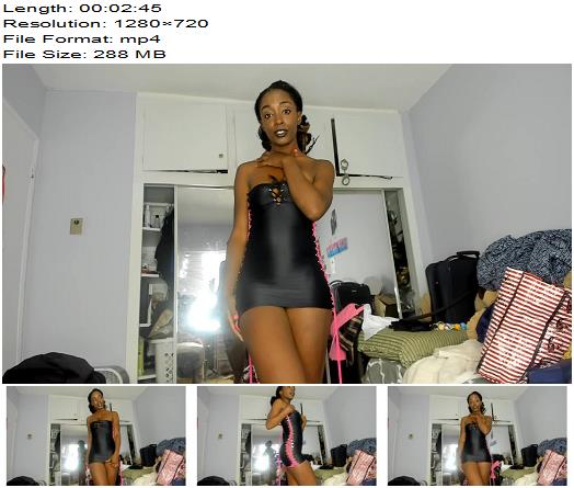 Britney Siren  ebony goddess addresses scum  Humiliation preview