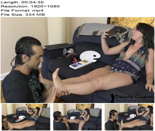 Dakota Charmsxxx  Commanding Him To Lick Dirty Feet  Foot Worship preview