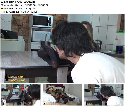  GIRLS FETISH BRAZIL  Punishing the son for having smelled the feet hidden under the table  FULL HD  preview