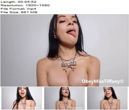 Obey Miss Tiffany  Big tits and holy water  Spitting preview