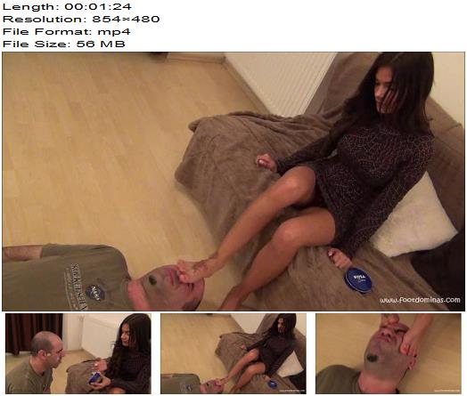 Evike  Put Cream On Slaves Face Using My Feet Real Situation  Foot Worship preview