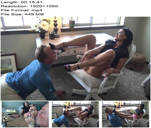 Goddess Zephy  Zephys Office Slave 1080 HD  Foot Worship preview