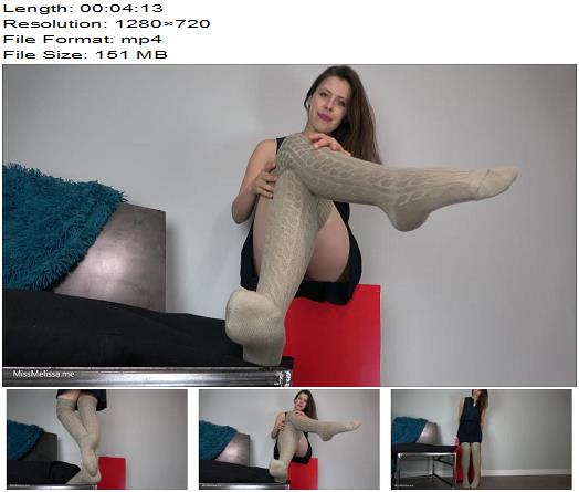 Miss Melissa  Beige Thigh High Socks  Fetish preview