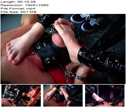 Domina Planet  Triple Foot Gag 1080 HD  Mistress Stephie Staar Queen Aryal  Foot Worship preview