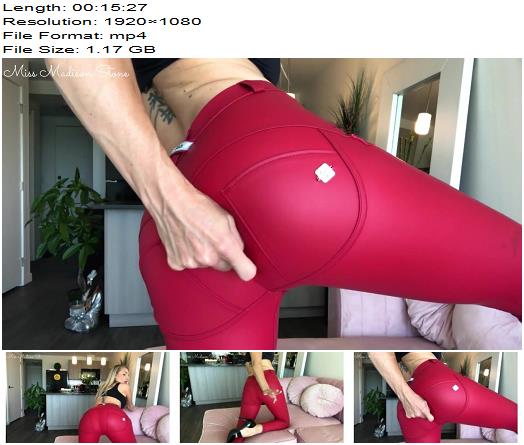 Miss Madison  Gassy Girl in Red Leather Pants Farting preview