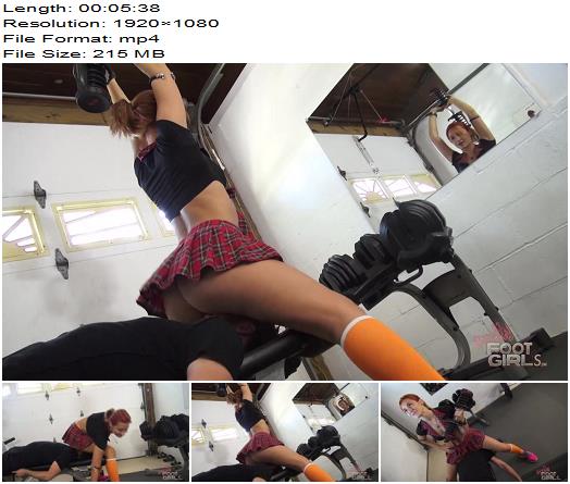 Bratty Foot Girls  Brat High  Amadahy The Gym Junkie 1 1080 HD  Face Sitting preview