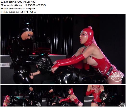 KinkyMistresses  Used By The Rubber Ladies  Latex Lara Lady Estelle  Pegging preview
