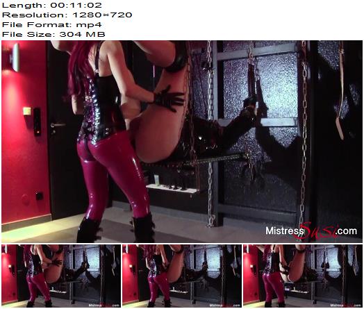 Mistress Susi s Fetish Clips  Strapon fuck and milking on the swing  preview