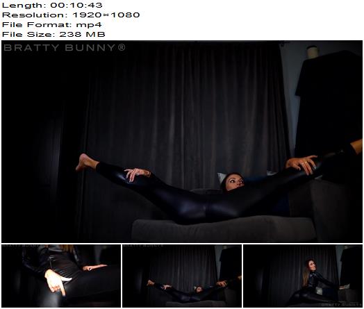 Bratty Bunny  Shiny Black Catsuit JOI preview