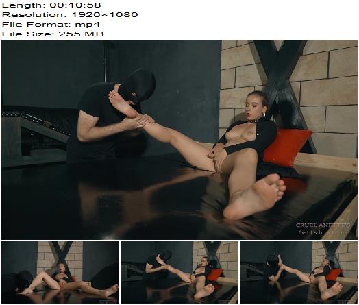 Cruel Anette  Masturbation and Sole Licking 1080 HD  Foot Worship preview