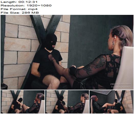 Cruel Anette  Ripped Pantyhose 1080 HD  Foot Worship preview
