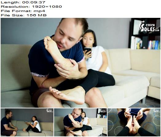 Czech Soles  Foot worship during Vietnamese language lesson  Foot Fetish preview