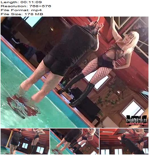 Kelly Kalashnik  Ballbusting By The Pool  Hot Femdom preview