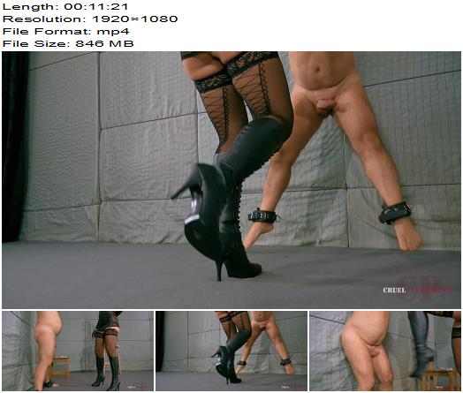 Cruel Punishments  Severe Femdom  Kicked Shocked Burned Part 1 1080 HD  Ballbusting preview