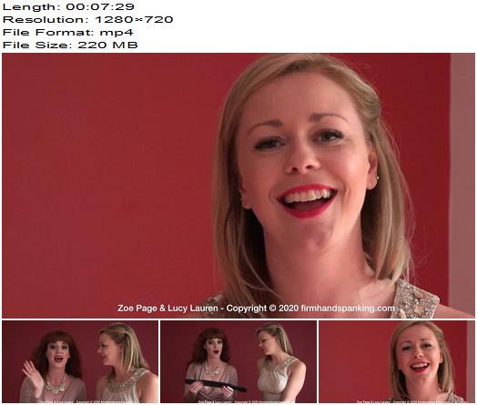 Exclusive interview with Lucy Lauren and Zoe Page in Candid Confessions  Spanking preview