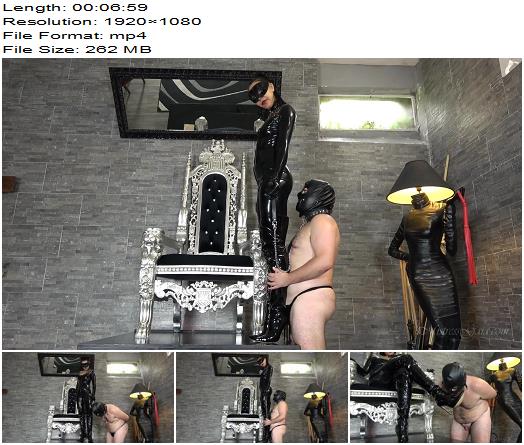 Mistress Gaia  Superior In Black Latex 1080 HD  Boot Worship preview