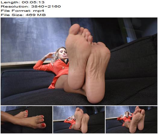Noemis World  Alexa  Barefoot barbie with red dress and red toenails 4K  Fetish preview