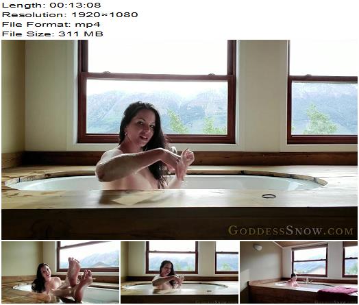 Goddess Alexandra Snow  Sensual Bath Tease in New Zealand  Teasing preview