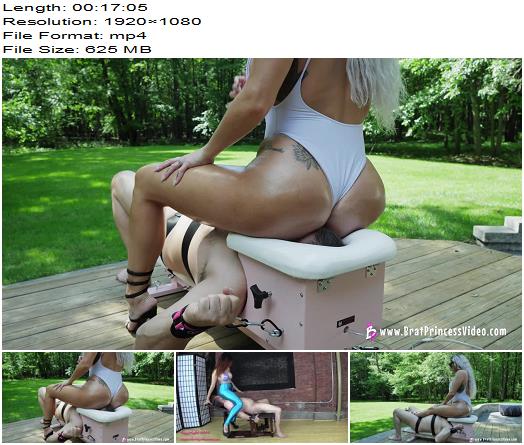 Brat Princess 2  Becky  Outside Relaxing on the Smother Box 1080 HD  Face Sitting preview